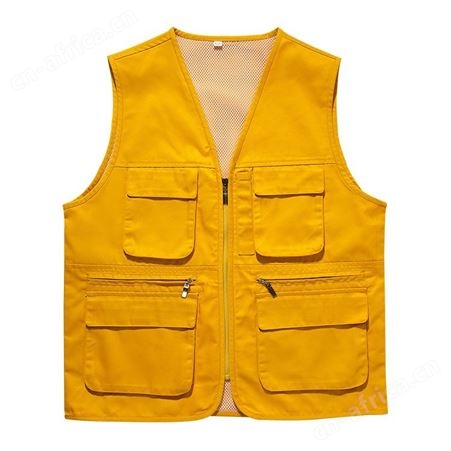 立体兜多口袋广告马甲定制印字户外钓鱼服背心DIY建筑施工工作服