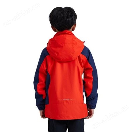 儿童三合一冲锋衣防水防风保暖可拆卸户外服青少年外套校服定制