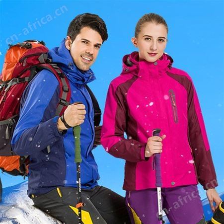 秋冬季工作服男女士户外冲锋衣外套定制logo三合一可拆卸登山服