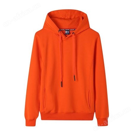毛圈薄款套头连帽卫衣定制长袖工作团体服装DIY定做LOGO