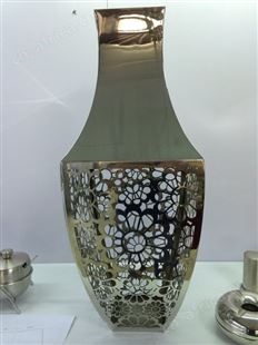 现代简约不锈钢花盆 落地式六边形不锈钢景观花盆 绿化不锈钢花箱