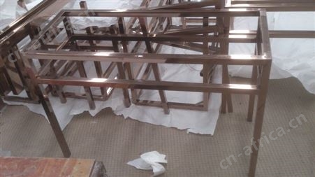 家用客厅北欧钛金不锈钢茶几 简约304艺术茶几 圆形不锈钢茶几
