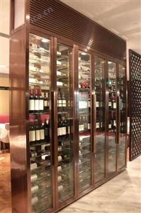 酒吧KTV发光不锈钢酒柜 不锈钢红酒展示柜