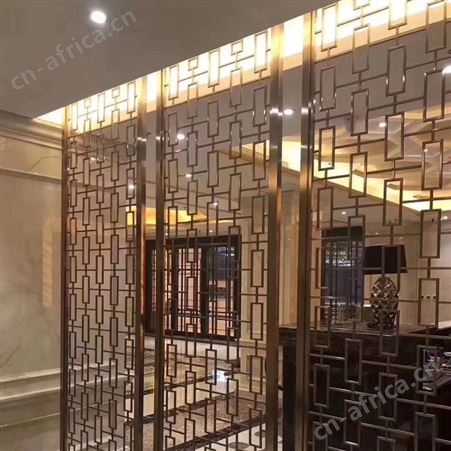 酒店大堂现代不锈钢屏风 天九成不锈钢屏风厂家