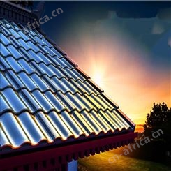 四川光伏瓦供应商 光伏发电瓦设计方案 供应单拱双拱汉瓦