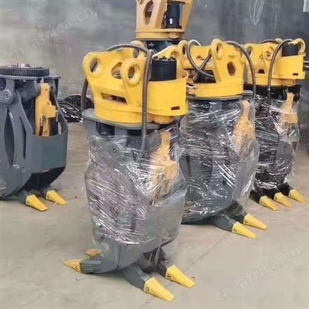 金耀 木料装卸用挖掘机旋转夹木机 锰钢材质双缸液压抓木器