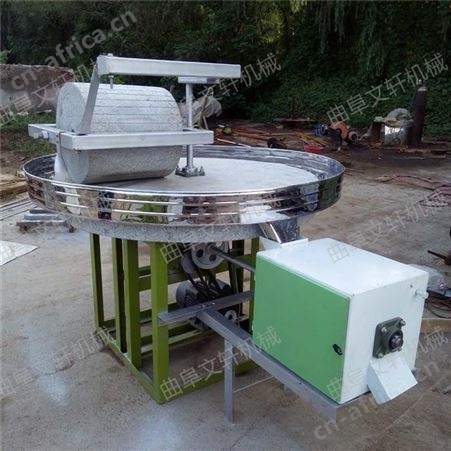文轩大型电动玉米杂粮石磨机 辣椒酱石碾子 多功能米粉石碾设备