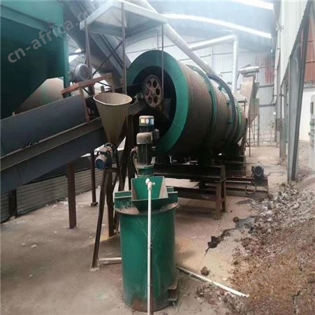 高湿动物粪便 农作物秸秆混合发酵腐熟制造有机肥成套设备