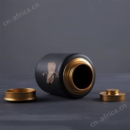 仿古陶瓷浮雕茶叶罐 密封红茶罐家用储物罐定制logo 旅行便携茶仓 陶瓷茶叶罐厂家