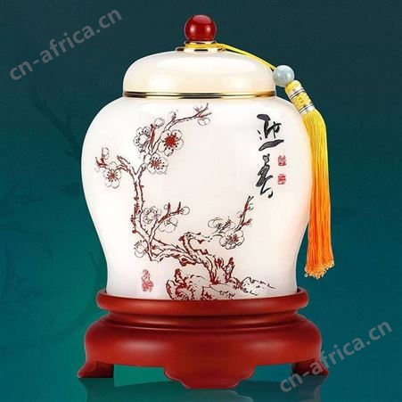 琉璃茶叶罐 创意家居工艺品摆件定制 长辈礼品定制礼盒装 琉璃工艺品定做
