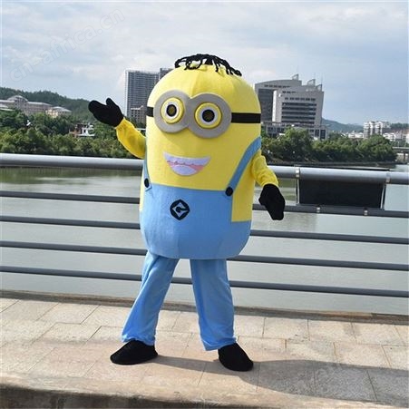 人偶服装人形行走表偶服 定制人偶服卡通订做 小黄人企业活动公仔服 六一儿童节舞台演出服做logo