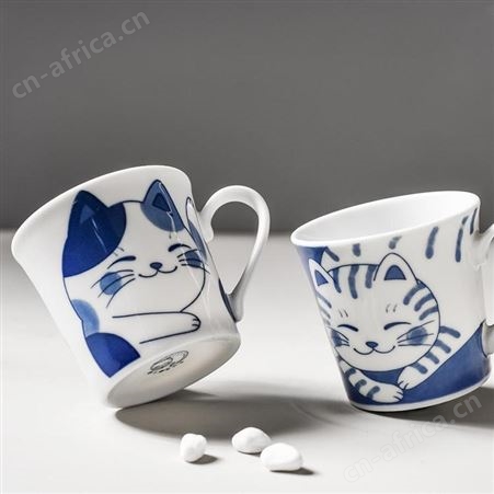 稻草猫屋 花虎猫咪马克杯两入组 美泽重庆礼品公司 礼品定制公司加盟 MY-XJMY-L8-167