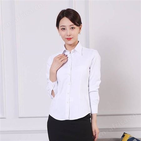 职业女装夏季特款定制 短袖衬衫 女士衬衣定做logo 韩版修身纯色工装衬衣来图订做