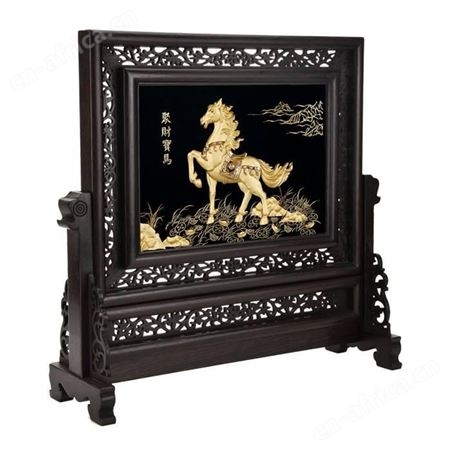 金箔立体画定制 金属工艺品 金箔摆件屏风画来图定制 商务礼品工艺摆件定做印字