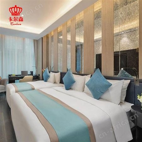 苏州卡尔森酒店家具-实木床标间民宿全套定制-酒店家具整体定制