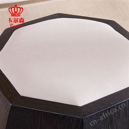 卡尔森苏州家具厂新中式禅意实木鼓凳客厅会客圆茶凳鼓墩家具定制