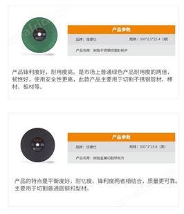 金指数佳捷仕云南切割片-400*3*32（黑）/25片装金属切割砂轮片-砂轮片批发