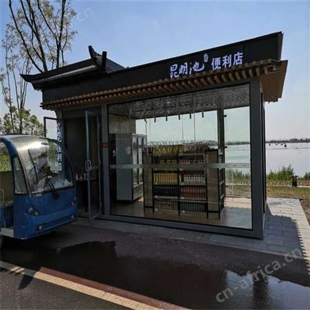 成品欧式真石漆钢结构保安门卫休息岗亭定制新款移动活动室主推荐西安同创岗亭生产厂家