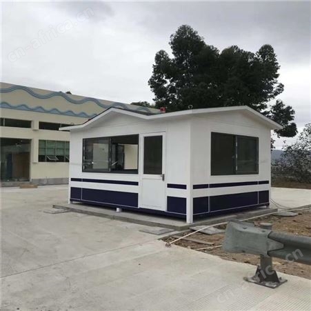 小区物业迎宾岗亭 钢结构岗亭 治安亭玻璃岗亭厂家 房地产岗亭定制 西安同创岗亭生产厂家