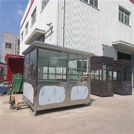 钢结构保安亭小区哨岗活动停车场收费亭户外移动治安亭玻璃岗亭物业岗亭同创岗亭