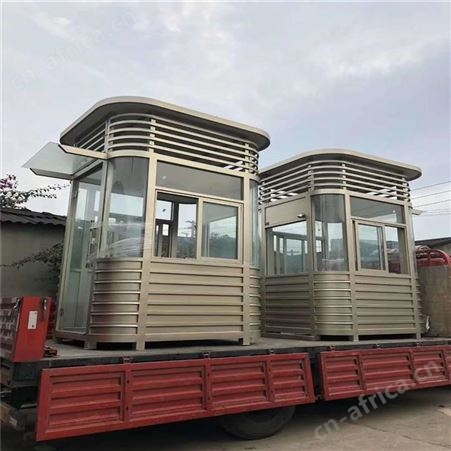 西安供应停车场不锈钢值班收费岗亭 景区商用售卖岗亭 值班休息室 门卫保安室 定制批发直销厂家