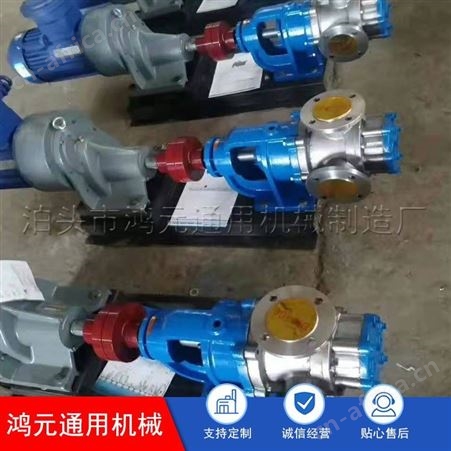 供应 口径80的高粘度转子泵 保温夹套内齿泵 NYP-30不锈钢高粘度泵