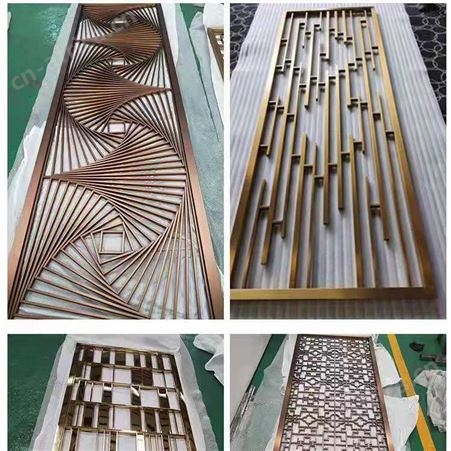 黑钛不锈钢屏风 南昌定制不锈钢玄关