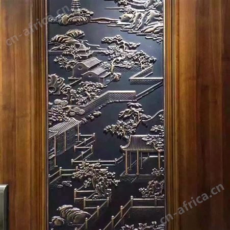 室内外铜铝工艺品 成都红古铜铝板雕刻屏风