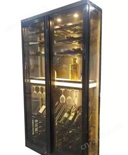 红酒洋酒酒柜展示柜 南京新中式不锈钢酒柜代理