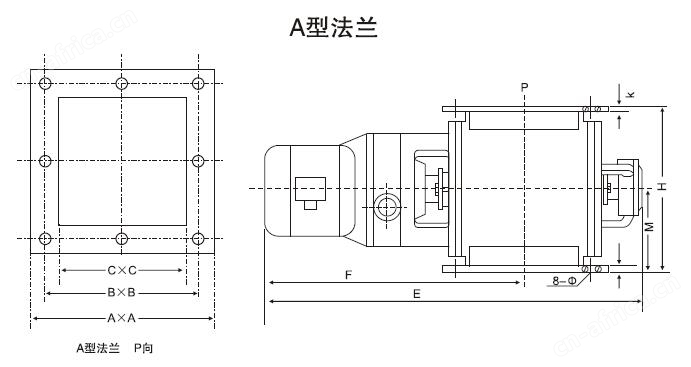 星型卸料器A型法兰