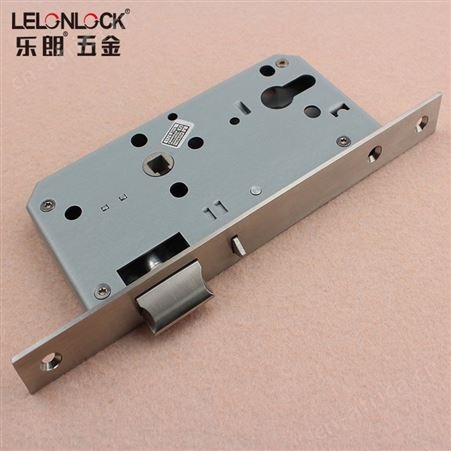 乐朗RML-25仓库功能单舌锁体6072不锈钢防盗锁体室内木门锁具