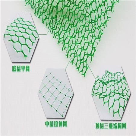 加筋防护三维网 EM4三维植被网_350g全新料产品