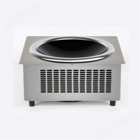 方形商用嵌入式5KW凹面电磁炉5000W小炒柴火灶铁锅炖专用电磁灶