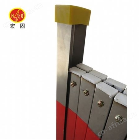 宏固电气不锈钢围栏 HG-BXGWL可折叠不锈钢护栏 防划手片式伸缩折叠栏