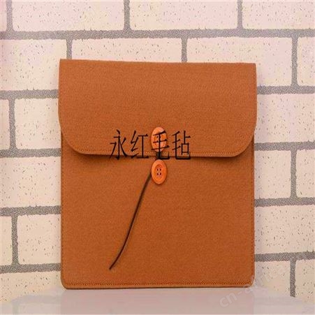 大容量毛毡收纳包 毛毡女士化妆包 时尚简约手提毛毡多功能包中包