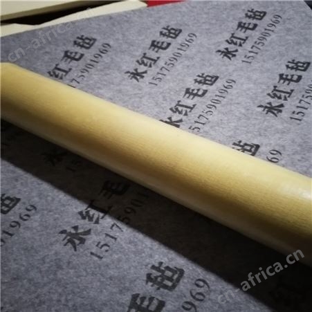 胶合板厂专用羊毛毡 铝板厂用高温毛毡 阻燃毛毡