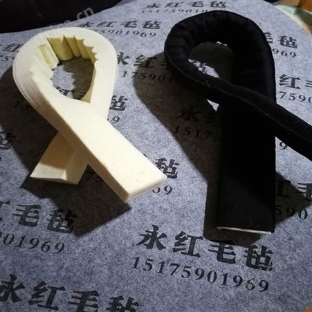 工业毛毡条  耐高温密封吸油毛毡条  高密度阻燃耐磨毛毡块  毛毡条