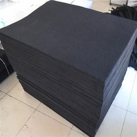 永红厂家批发鞋底用环保防滑耐磨毛毡 黑色毛毡鞋底