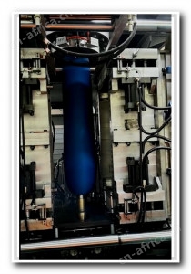 2 layers chemical drums blow molding machine trial production before delivery