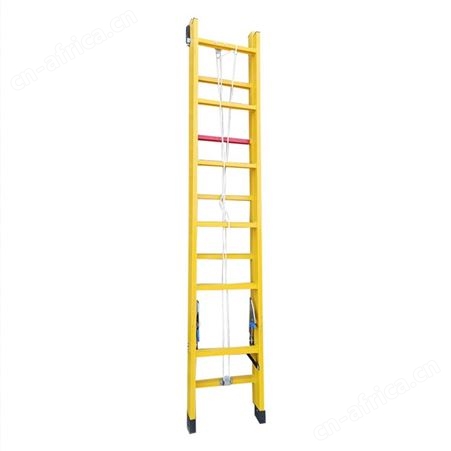 悦明玻璃钢全绝缘电工用梯 工程关节梯 便捷登高爬梯子
