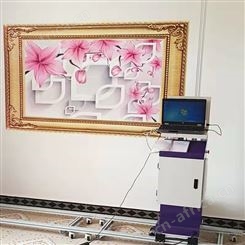 溢盈机械 3D立体壁画打印机 立式墙体彩绘机 艺术背景墙打印机