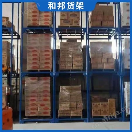 钢制重型堆垛架折叠储藏室叠放式插管式物料布料食品叠高货架