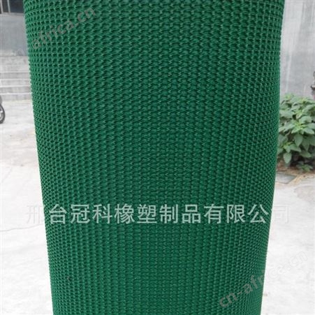 厂家pvc工业皮带绿色平面输送带草花纹输送带