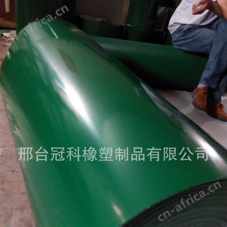 绿色平皮带草花纹输送带钻石纹输送带传动带工业输送带