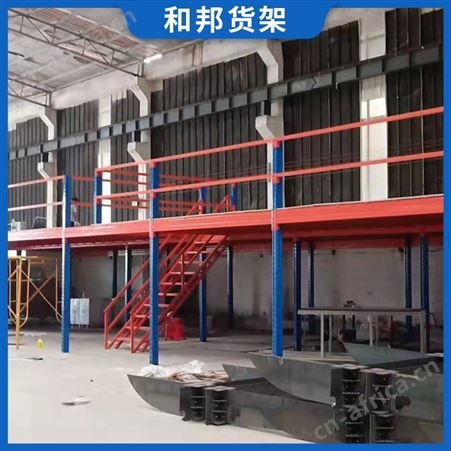 储藏室双层货架厂 仓储架横梁式贯通重型轻型 加厚高位组装托盘