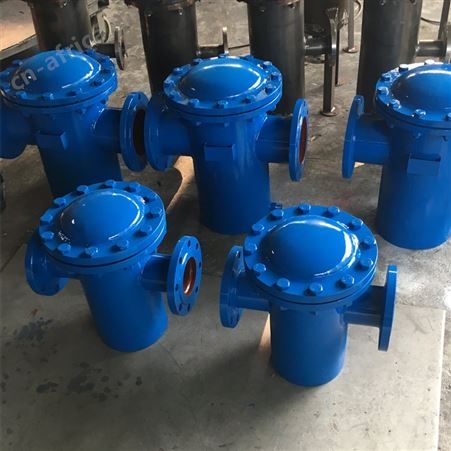 不锈钢篮式过滤器 快开提篮式直通法兰式管道污水快速除污器 DN50