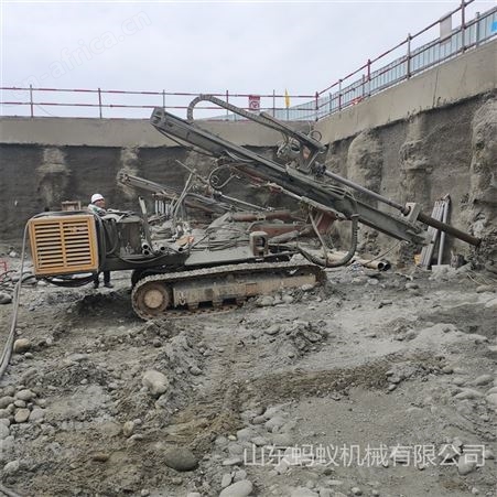 坑道液压隧道钻机 郭工机械气动水井钻机 空压机一体式潜孔钻车