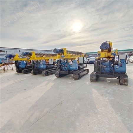 山地伸缩地基打桩机 冲击式电线杆钻孔机 全新履带光伏基础钻机