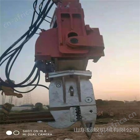 钩机带高频液压桩机 多地形高频震动打桩锤 挖机属具液压打桩机