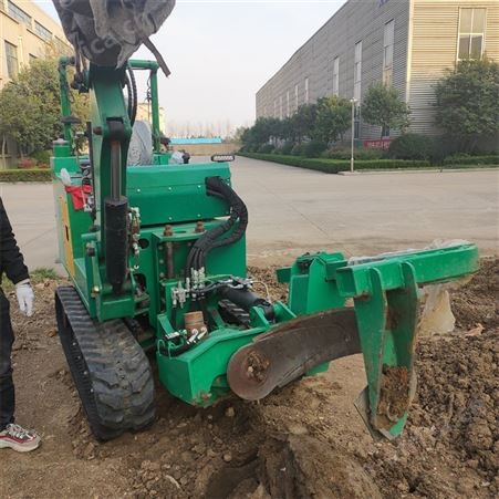 移植大功率挖树机 四冲程汽油苗木移栽机 圆弧式带土球果树断根机
